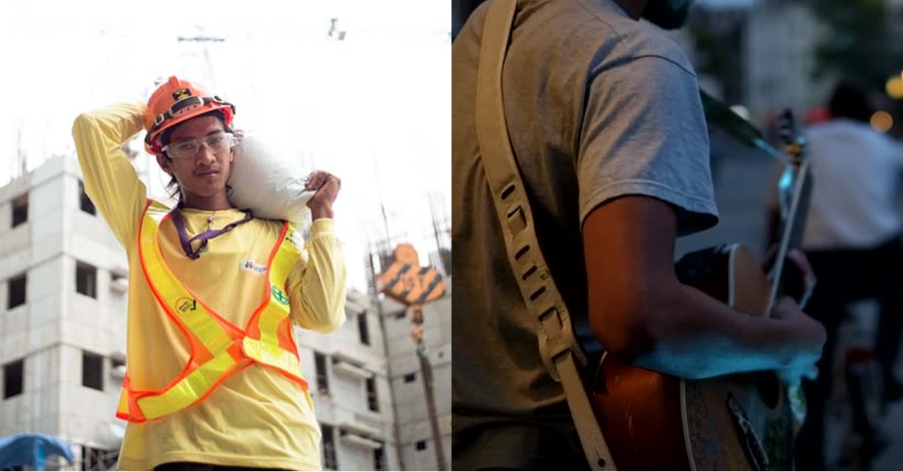 Maraming Naantig sa Video ng Construction Worker na Kumakanta sa Tulay; May Nakakaantig Pala Siyang Istorya