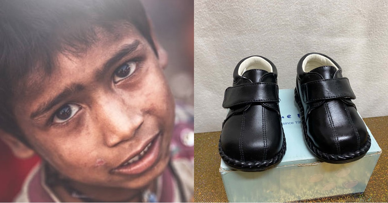 Sa Kagustuhang Makapasok sa Paaralan, Sinusuot ng Bata ang Malaking Sapatos ng Ama at Nilalagyan na Lamang ng Sipit Upang Sumikip; May Maawa Kaya sa Kaniyang Kalagayan?