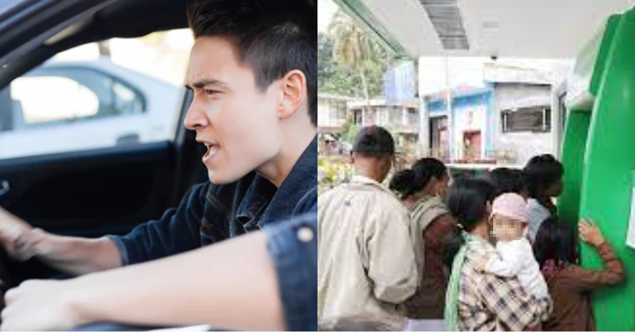 Sumingit sa Pila ang Isang Lalaking Kukuha ng Pera sa ATM; Karma Pala ang Kaniyang Aabutin