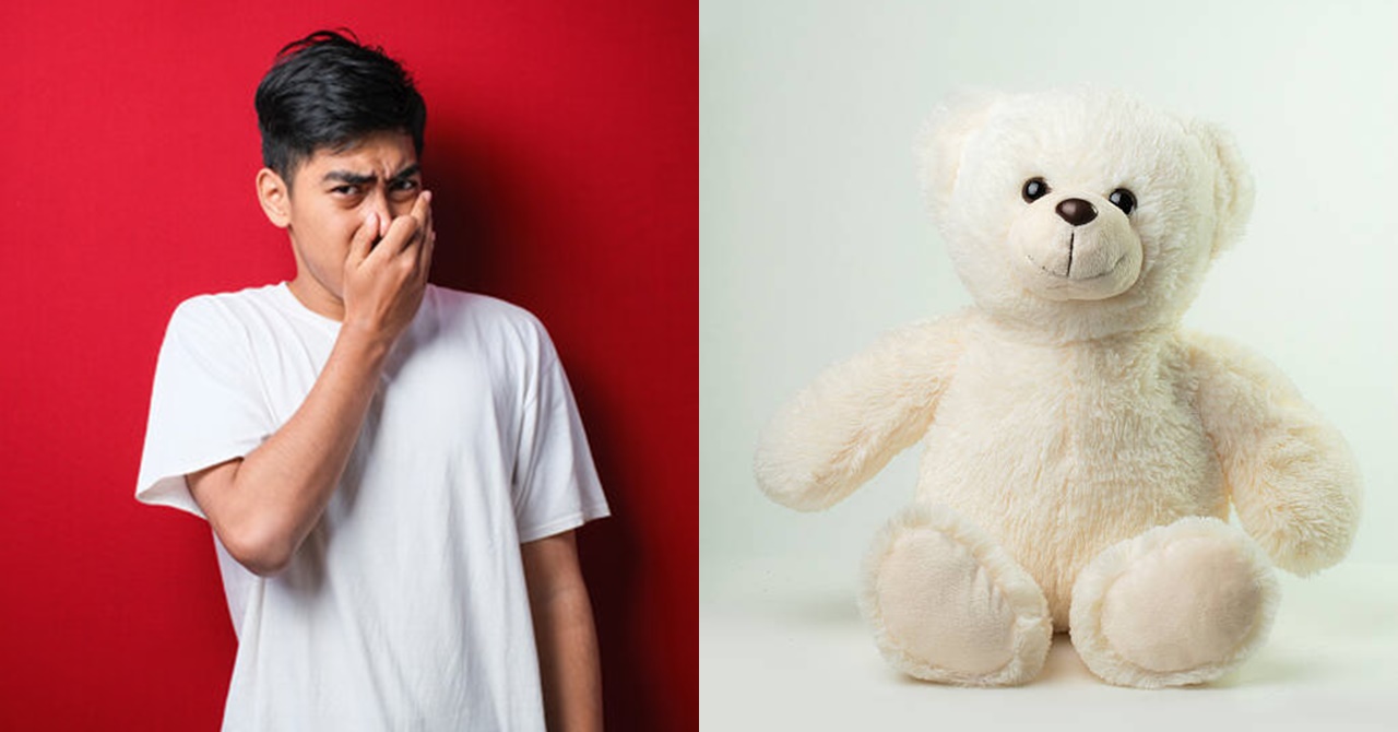 Bahong-baho na ang Lalaking Ito sa Teddy Bear ng Kaniyang Asawa, Nilabhan Niya Ito na Ikinaiyak ng Misis Niya